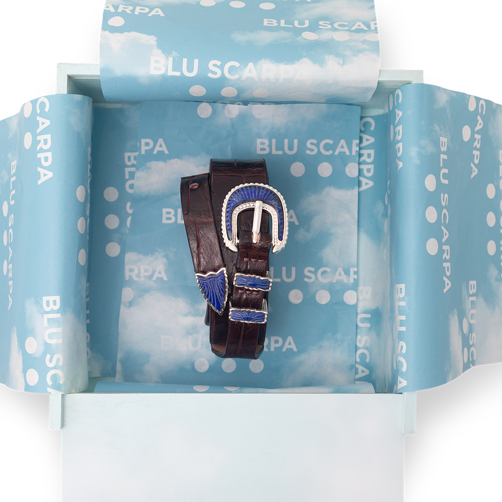 BLU SCARPA X JAKE WOOLF Santa Fe Ranger Alligator Belt
