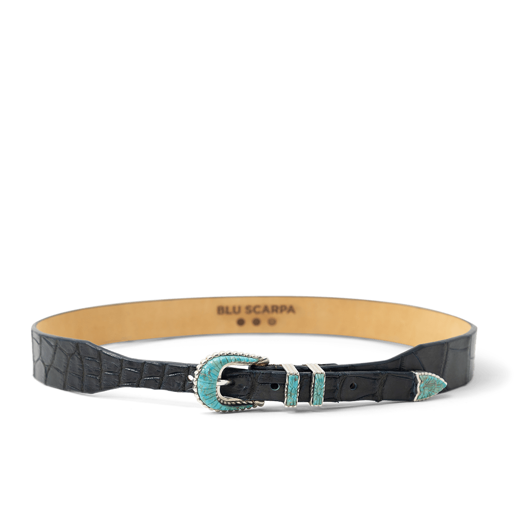 Santa Fe Ranger Crocodile Belt - BluScarpa