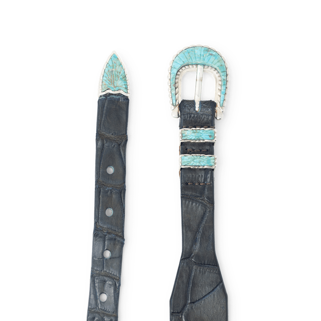 Santa Fe Ranger Crocodile Belt - BluScarpa