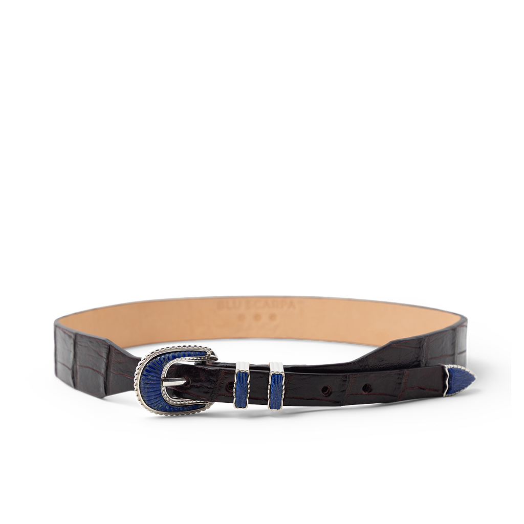 BLU SCARPA X JAKE WOOLF Santa Fe Ranger Alligator Belt