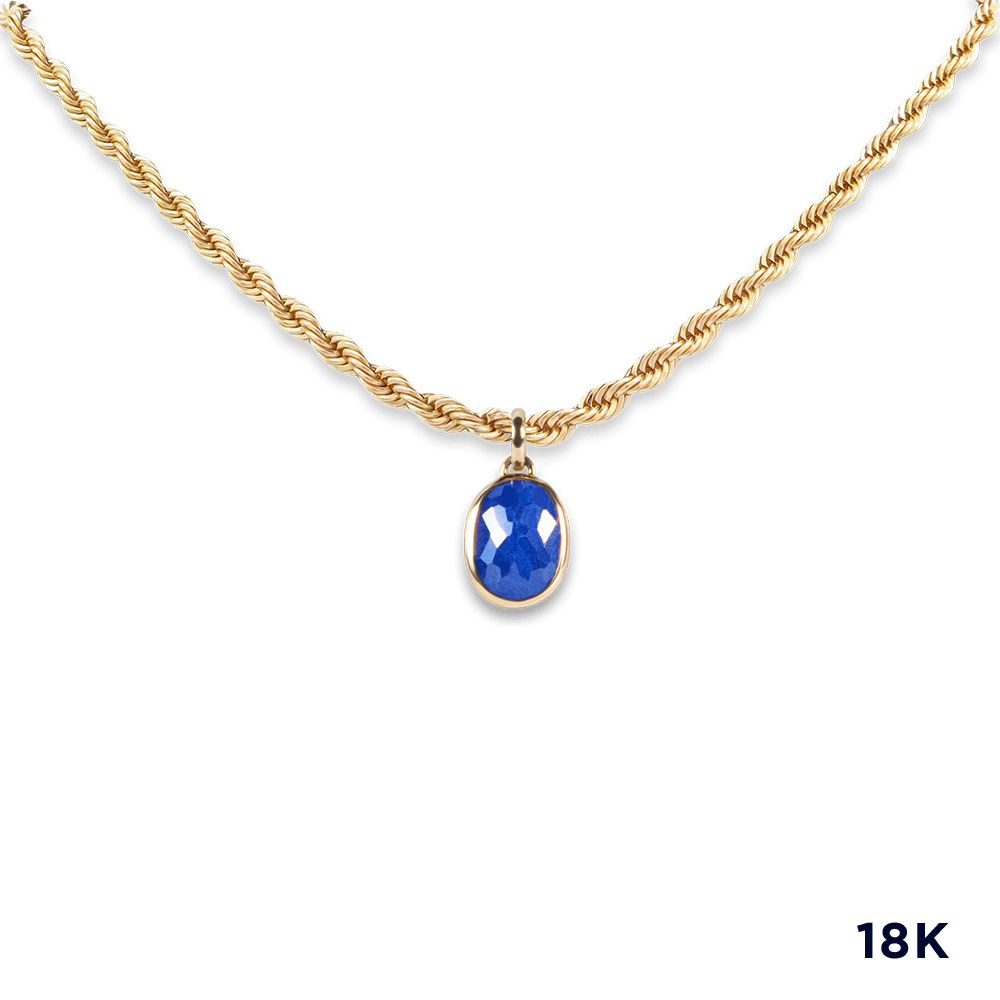Signature Blue Sapphire Corda Necklace - 3MM /24" - BluScarpa