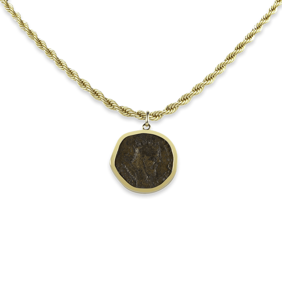 Signature Moneta Romana "Postumo" Corda Necklace - 2MM - BluScarpa