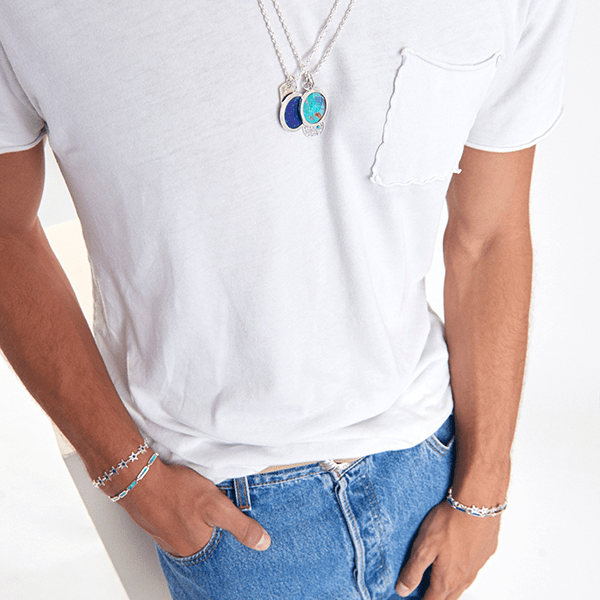 Signature Tennis Racket Corda Necklace Sterling silver - BluScarpa