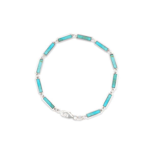 アクセサリー vintage silver925 turquoise bracelet HAN 925 Sterling Silver Vintage Italy Faux Turquoise Tennis