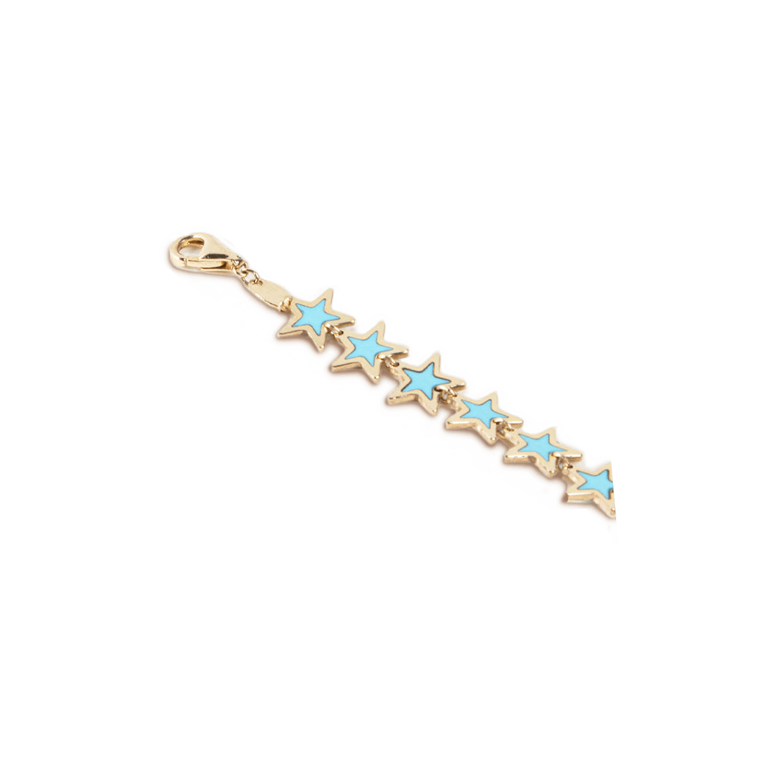 Turquoise Star Necklace 14K Yellow Gold - BluScarpa